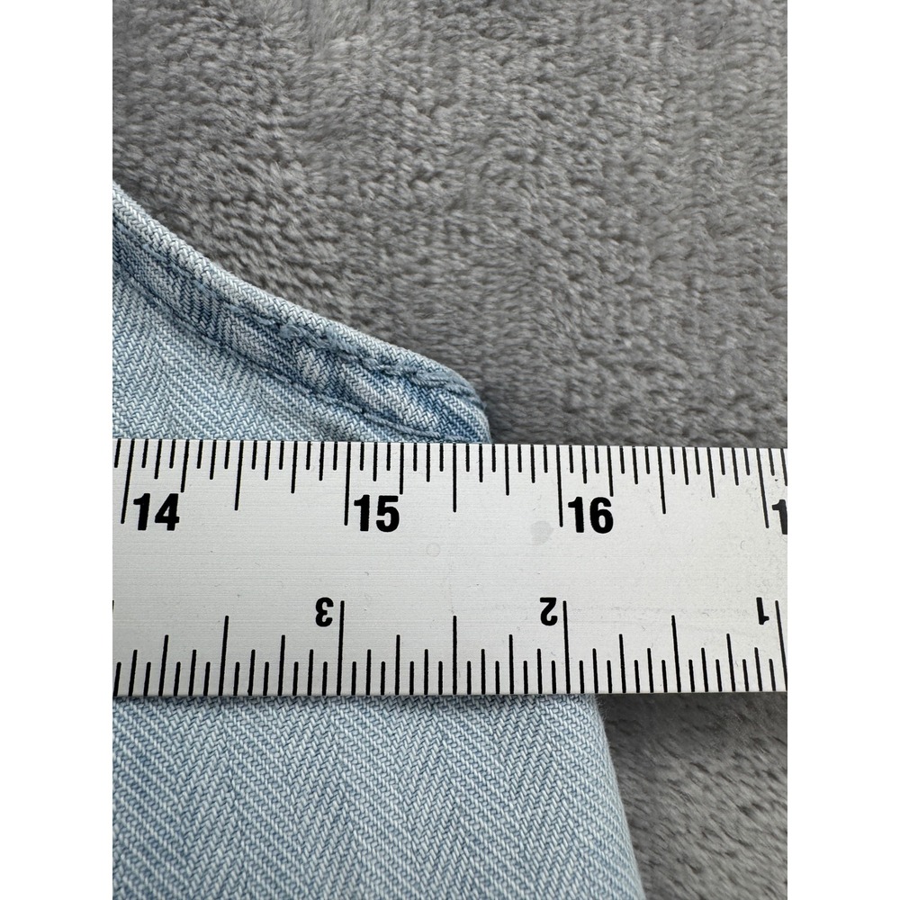 Universal Thread Goods Co Womens Light Wash Herringbone Denim Overalls Size 4 - Picture 4 of 9
